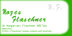 mozes flaschner business card
